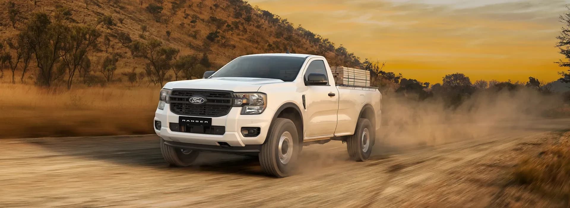 Ford Ranger Single Cab commercial bakkie hero banner — Eagle Ford