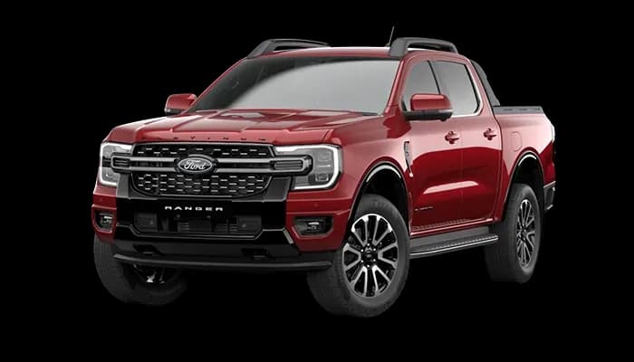 Ranger Sport exterior in Lucid Red paint colour option
